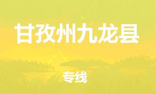 邯鄲到甘孜州九龍縣物流公司-貴重貨物運輸專線-怎么收件